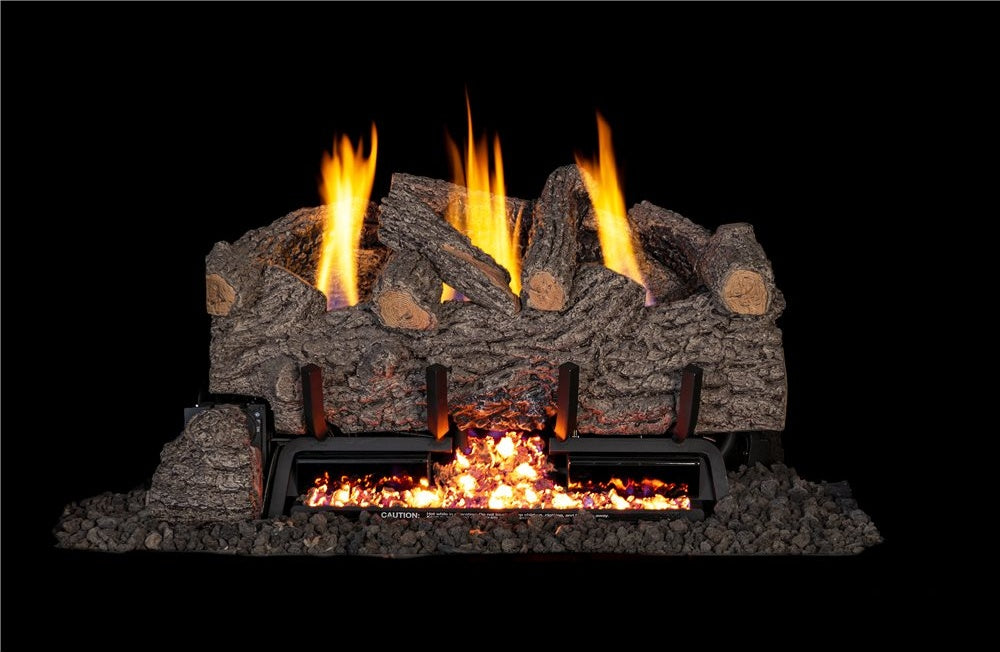 24" Gnarled Oak Log Set
