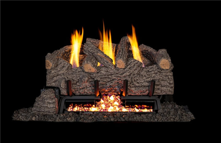 30" Gnarled Oak Log Set