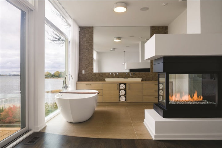 Montigo Divine H38 Pier 3-Sided Fireplace, 32,000 BTU