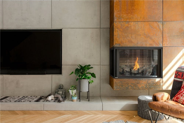 Montigo Divine HL38 Corner Left Two-Sided Direct Vent Gas Fireplace