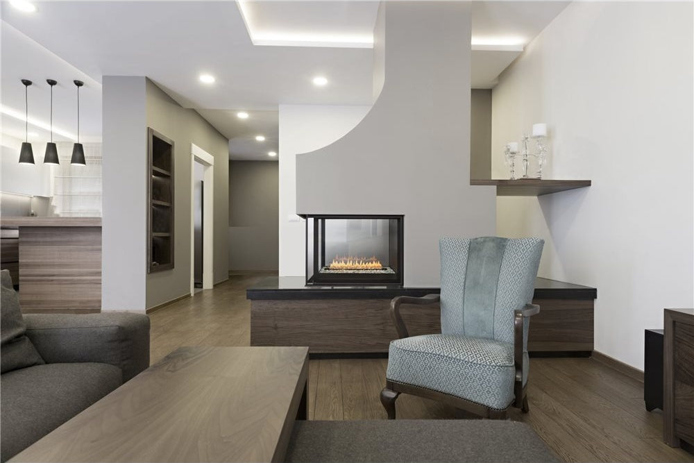 Montigo Divine HL38 Peninsula Direct Vent Gas Fireplace, 34,000 BTU
