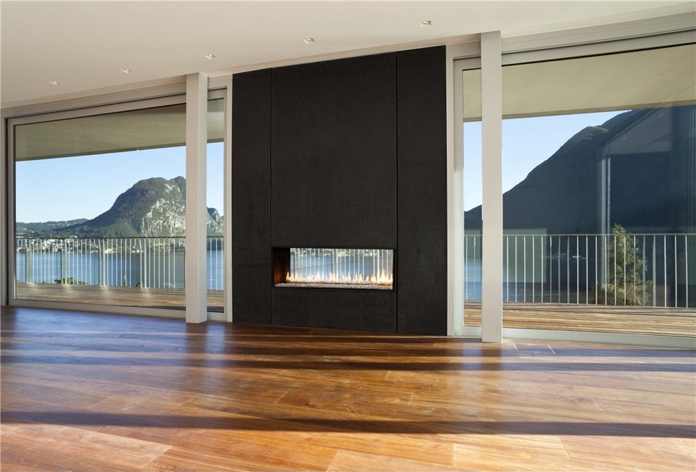 Montigo Exemplar See-Through Linear Fireplace, 61¼" Viewing Area