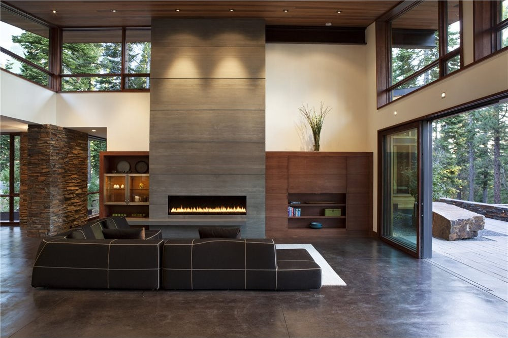 Montigo Exemplar C-View Single-Sided Linear Fireplace, 61" View
