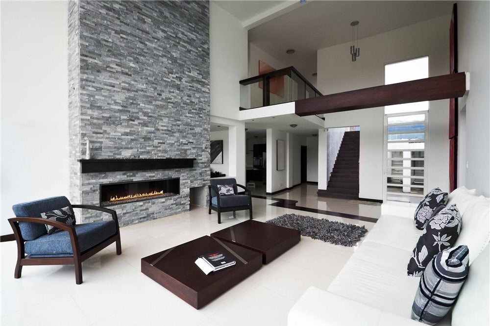 Montigo Exemplar Single-Sided Direct Vent Fireplace, 85" Viewing Width