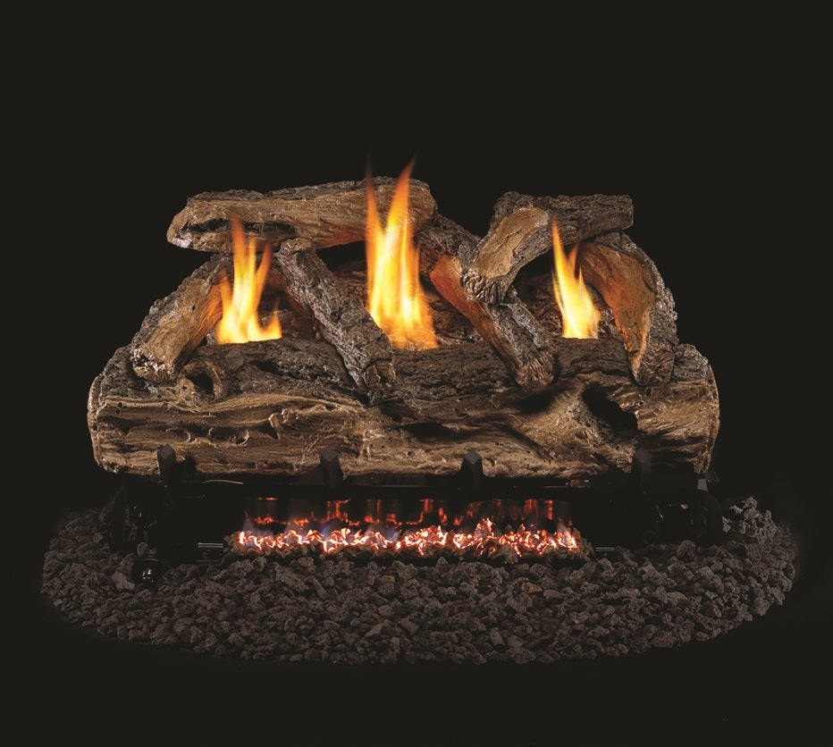24" Split Oak See-Thru Log Set