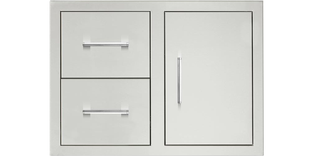 TrueFlame 30" Dual Soft-Close Drawer & Access Door Combo, 304 Stainless