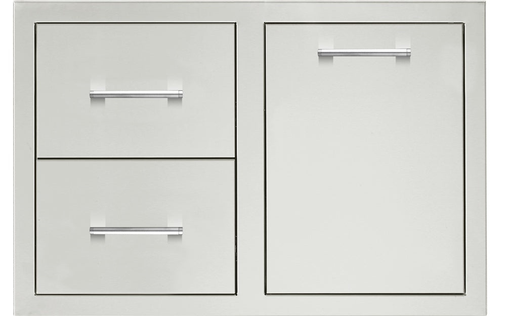 TrueFlame 33" Two-Drawer & Access Door Combo | 304 Stainless Steel
