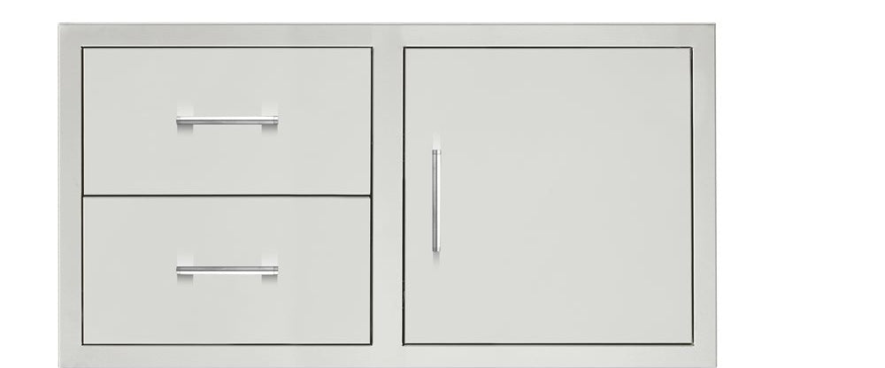TrueFlame 42" Two-Drawer & Access Door Combo | 304 Stainless Steel