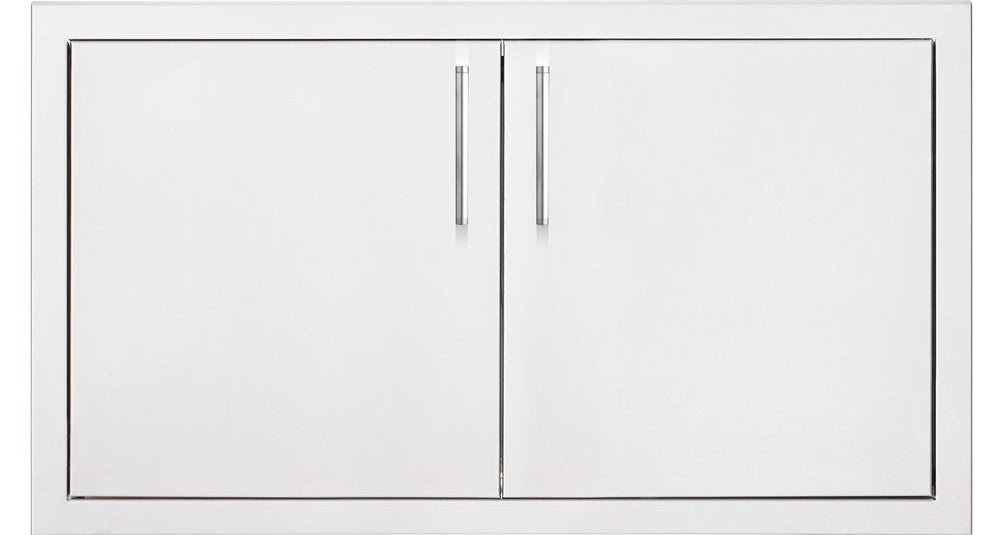 TrueFlame 33" Double Access Door, 304 Stainless Steel, Masonry Frame