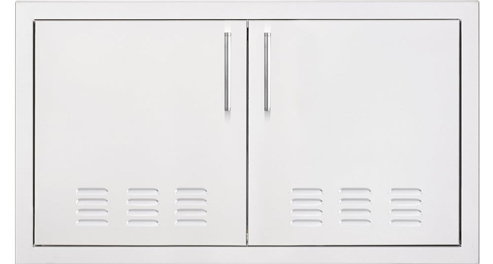 TrueFlame 33" Vented Double Access Door | #304 Stainless Steel