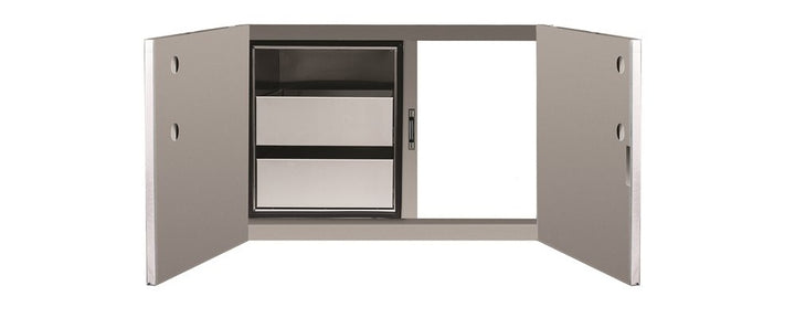TrueFlame 36-Inch Stainless Steel 2-Drawer Dry Storage Pantry