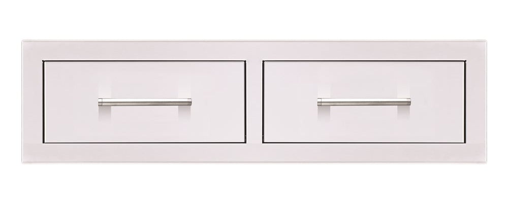 TrueFlame 32" Double Horizontal Drawer, 304 Stainless Steel