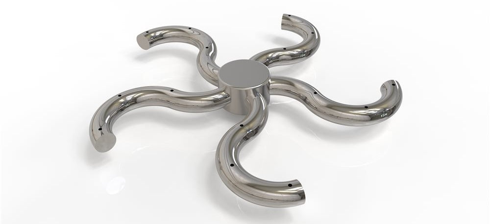 TrueFlame 12" Octoburner Stainless Steel Fire Pit Burner
