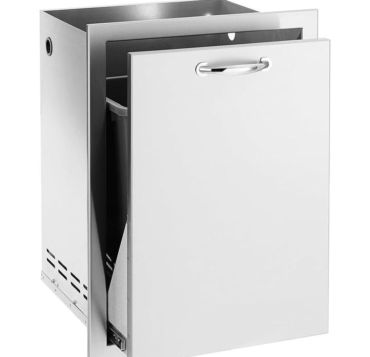 TrueFlame 20" Dual-Bin Outdoor Trash and Recycling Drawer