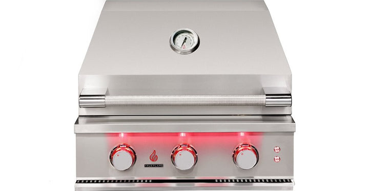 TrueFlame 25 Inch 3 Burner Stainless Steel Gas Grill