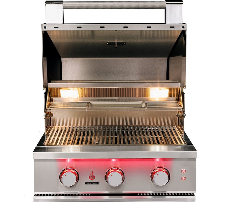 TrueFlame 25 Inch 3 Burner Stainless Steel Gas Grill