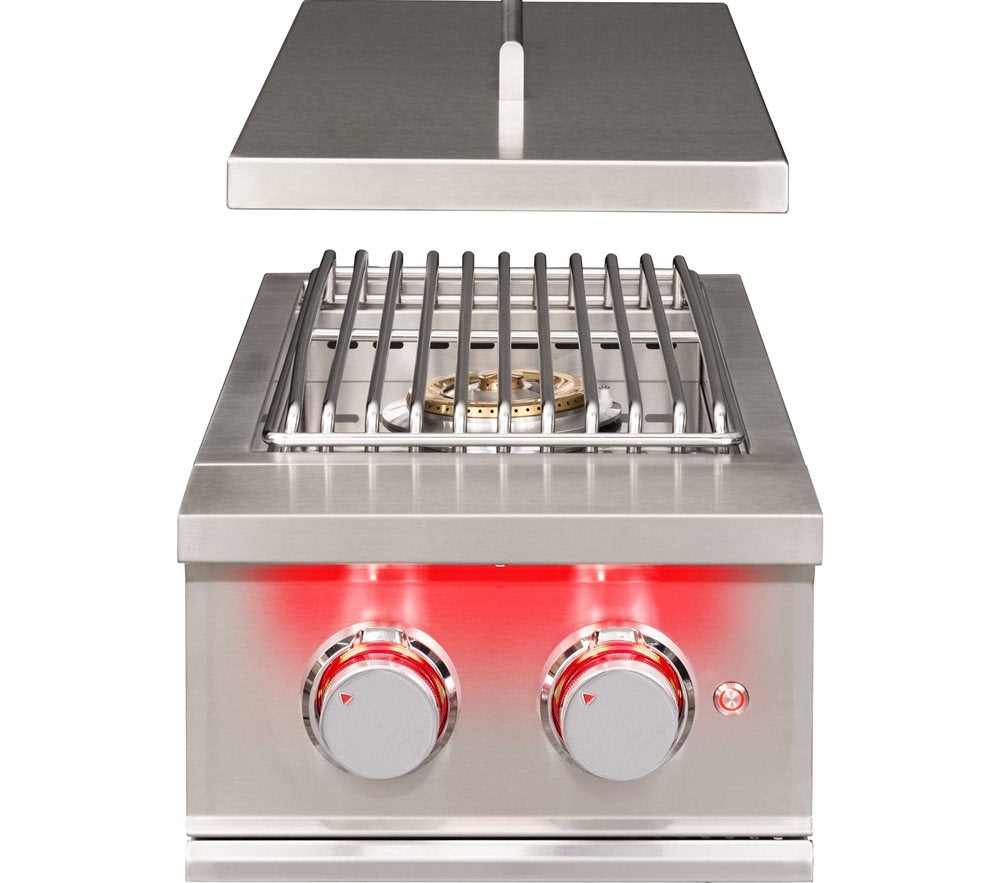TrueFlame Double Side Burner - Stainless Steel